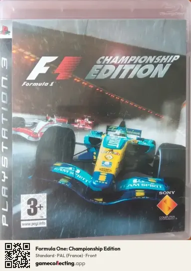 Formula One: Championship Edition PlayStation 3, France box front