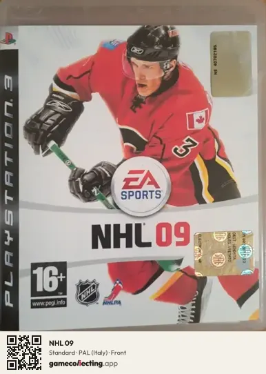 NHL 09 PlayStation 3, Italy box front