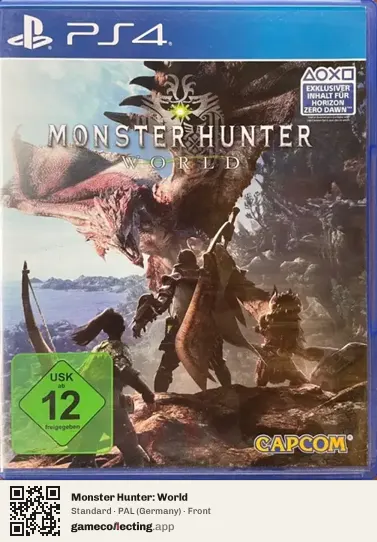 Monster Hunter: World PlayStation 4, Germany box front