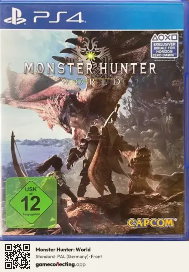 Monster Hunter: World PlayStation 4, Germany box front