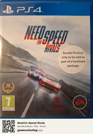 Need for Speed: Rivals PlayStation 4, PAL box front