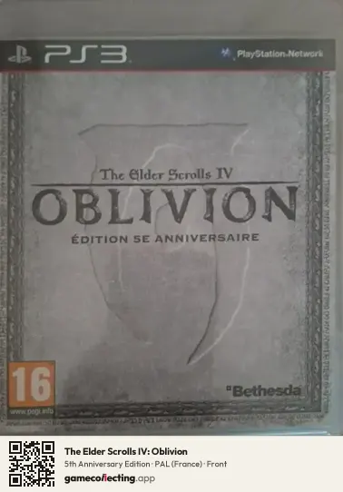 The Elder Scrolls IV: Oblivion PlayStation 3, France box front