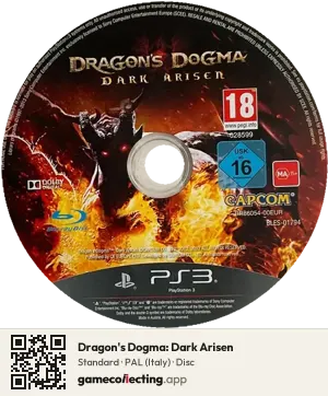 Dragon's Dogma: Dark Arisen PlayStation 3, PAL disc