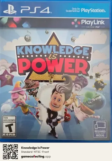 Knowledge Is Power PlayStation 4, NTSC box front