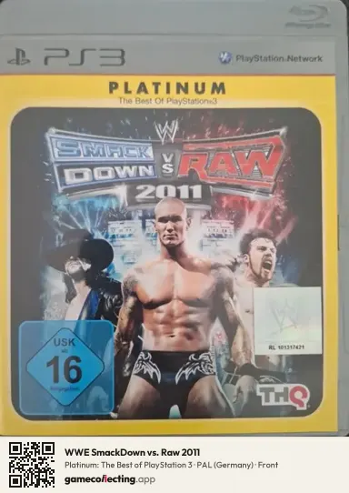 WWE SmackDown vs. Raw 2011 PlayStation 3, Germany box front
