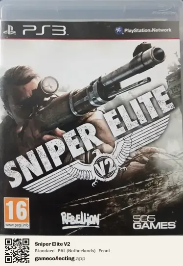 Sniper Elite V2 PlayStation 3, Netherlands box front