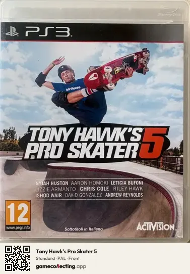 Tony Hawk's Pro Skater 5 PlayStation 3, PAL box front