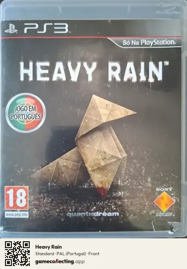 Heavy Rain PlayStation 3, Portugal box front