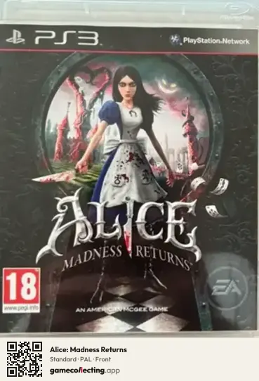 Alice: Madness Returns PlayStation 3, PAL box front