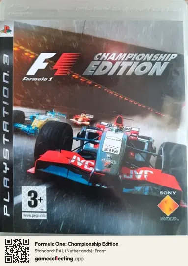 Formula One: Championship Edition PlayStation 3, Netherlands box front