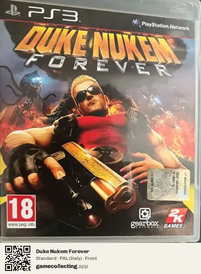 Duke Nukem Forever PlayStation 3, Italy box front