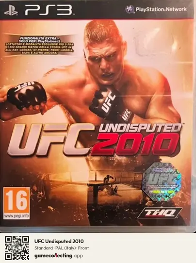 UFC Undisputed 2010 PlayStation 3, Italy box front