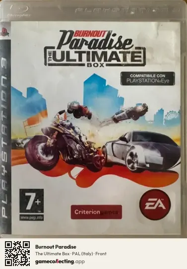 Burnout Paradise PlayStation 3, Italy box front
