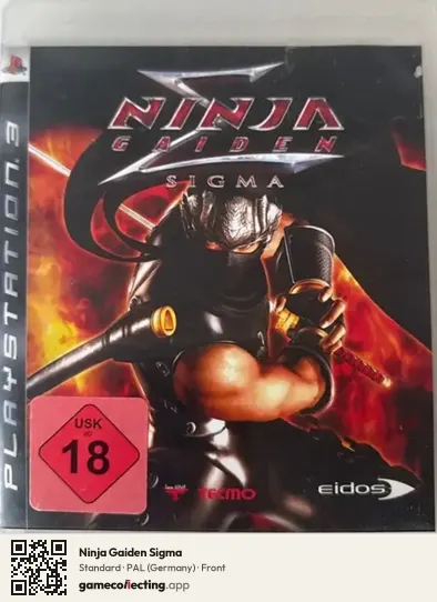 Ninja Gaiden Sigma PlayStation 3, Germany box front