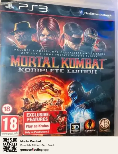 Mortal Kombat PlayStation 3, PAL box front