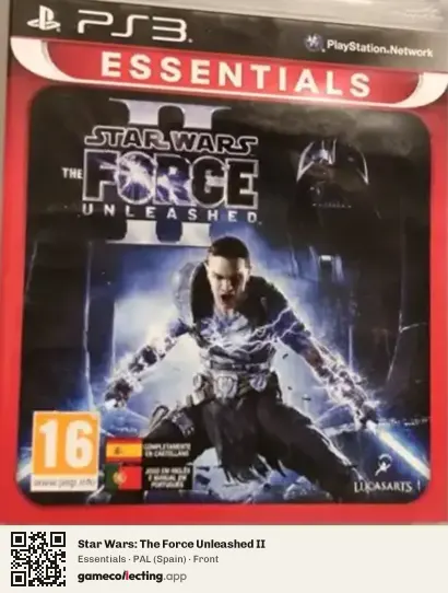 Star Wars: The Force Unleashed II PlayStation 3, Spain box front