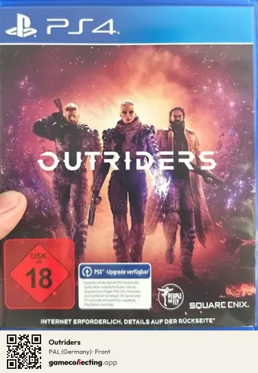 Outriders PlayStation 4, Germany box front