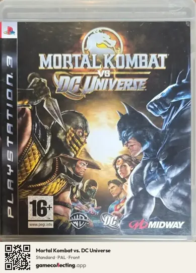 Mortal Kombat vs. DC Universe PlayStation 3, PAL box front