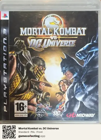 Mortal Kombat vs. DC Universe PlayStation 3, PAL box front