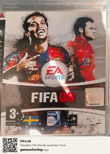 FIFA 08 PlayStation 3, Nordic countries box front