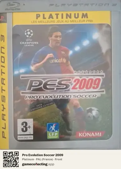 Pro Evolution Soccer 2009 PlayStation 3, France box front