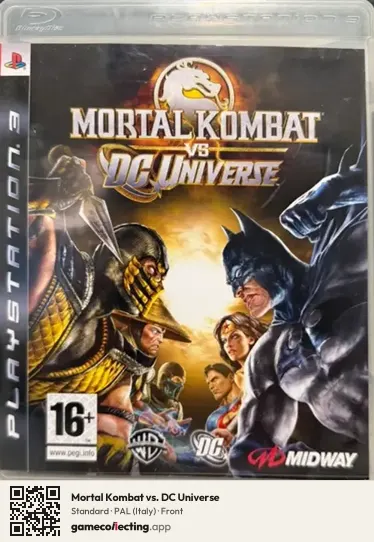 Mortal Kombat vs. DC Universe PlayStation 3, Italy box front