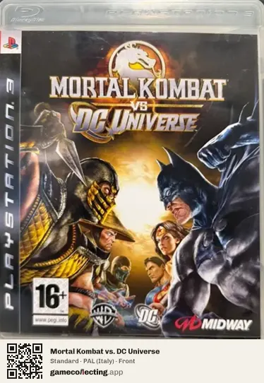 Mortal Kombat vs. DC Universe PlayStation 3, Italy box front