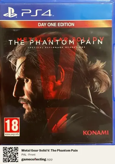 Metal Gear Solid V: The Phantom Pain PlayStation 4, PAL box front