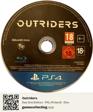 Outriders PlayStation 4, PAL disc