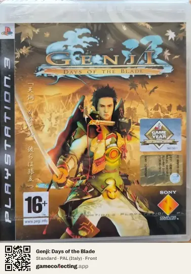 Genji: Days of the Blade PlayStation 3, Italy box front