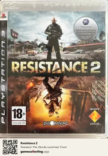 Resistance 2 PlayStation 3, Nordic countries box front