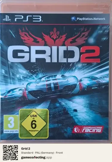 Grid 2 PlayStation 3, Germany box front