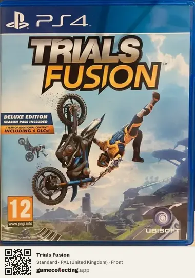 Trials Fusion PlayStation 4, United Kingdom box front