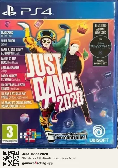 Just Dance 2020 PlayStation 4, Nordic countries box front
