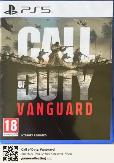 Call of Duty: Vanguard PlayStation 5, United Kingdom box front