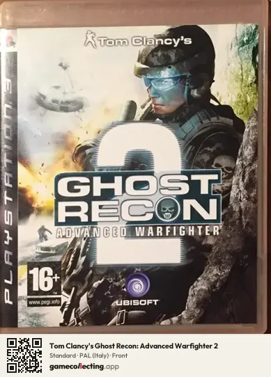 Tom Clancy's Ghost Recon: Advanced Warfighter 2 PlayStation 3, Italy box front
