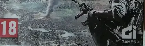 Sniper: Ghost Warrior Contracts / Sniper: Ghost Warrior 3, the PEGI square on its front