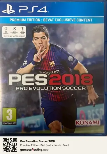 Pro Evolution Soccer 2018 PlayStation 4, Netherlands box front