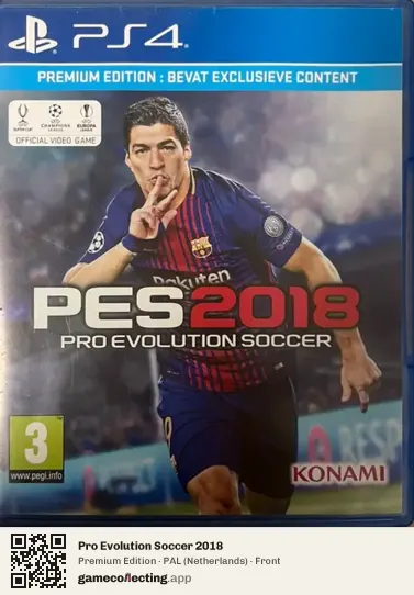 Pro Evolution Soccer 2018 PlayStation 4, Netherlands box front