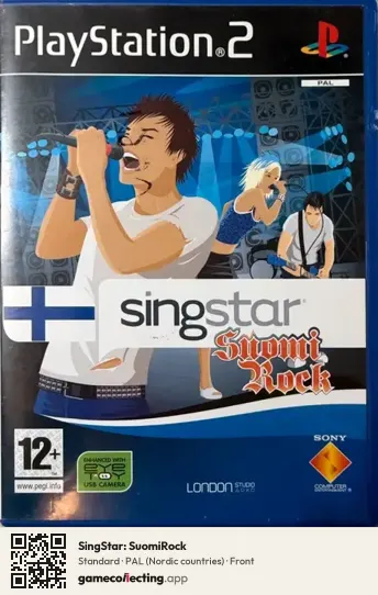 SingStar: SuomiRock PlayStation 2, Nordic countries box front