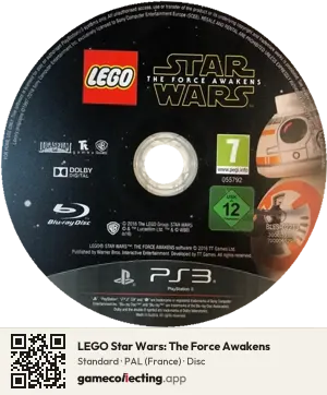 LEGO Star Wars: The Force Awakens PlayStation 3, PAL disc