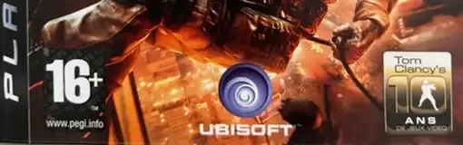 Tom Clancy's Rainbow Six: Vegas 2, the PEGI square on its front