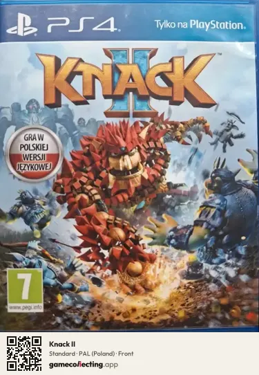 Knack II PlayStation 4, Poland box front