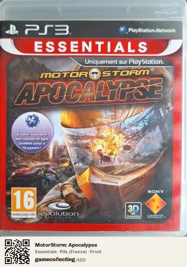 MotorStorm: Apocalypse PlayStation 3, France box front
