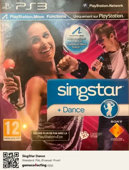 SingStar Dance PlayStation 3, France box front