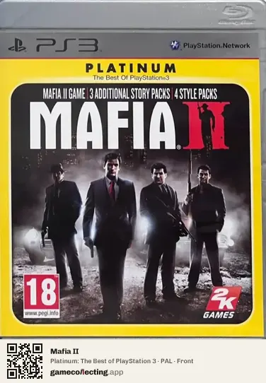 Mafia II PlayStation 3, PAL box front