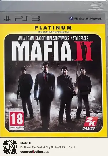 Mafia II PlayStation 3, PAL box front