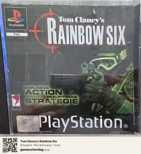 Tom Clancy's Rainbow Six PlayStation, Germany box front