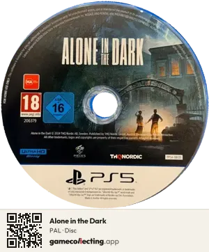 Alone in the Dark PlayStation 5, PAL disc