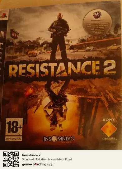 Resistance 2 PlayStation 3, Nordic countries box front